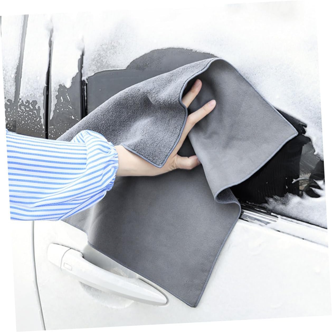 MAGICLULU Thickened Car Chamois Cloth 30x40cm Super Absorbent Car Drying Towel Lint-Free Cleaning Cloth for Automotive Interior and Exterior Use