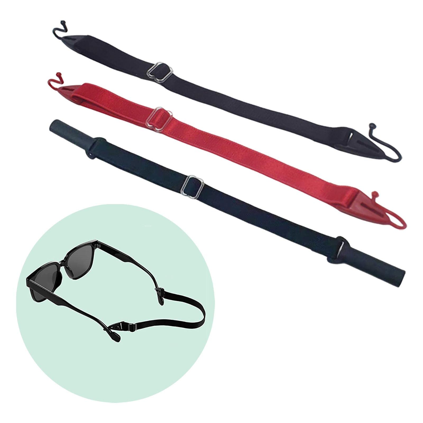 Eye Glasses Holders Around Neck Non Slip String Rope for Men Skiing Hiking Black A|Health & Beauty | Vision Care | Eyeglass Straps & Cords-image-28