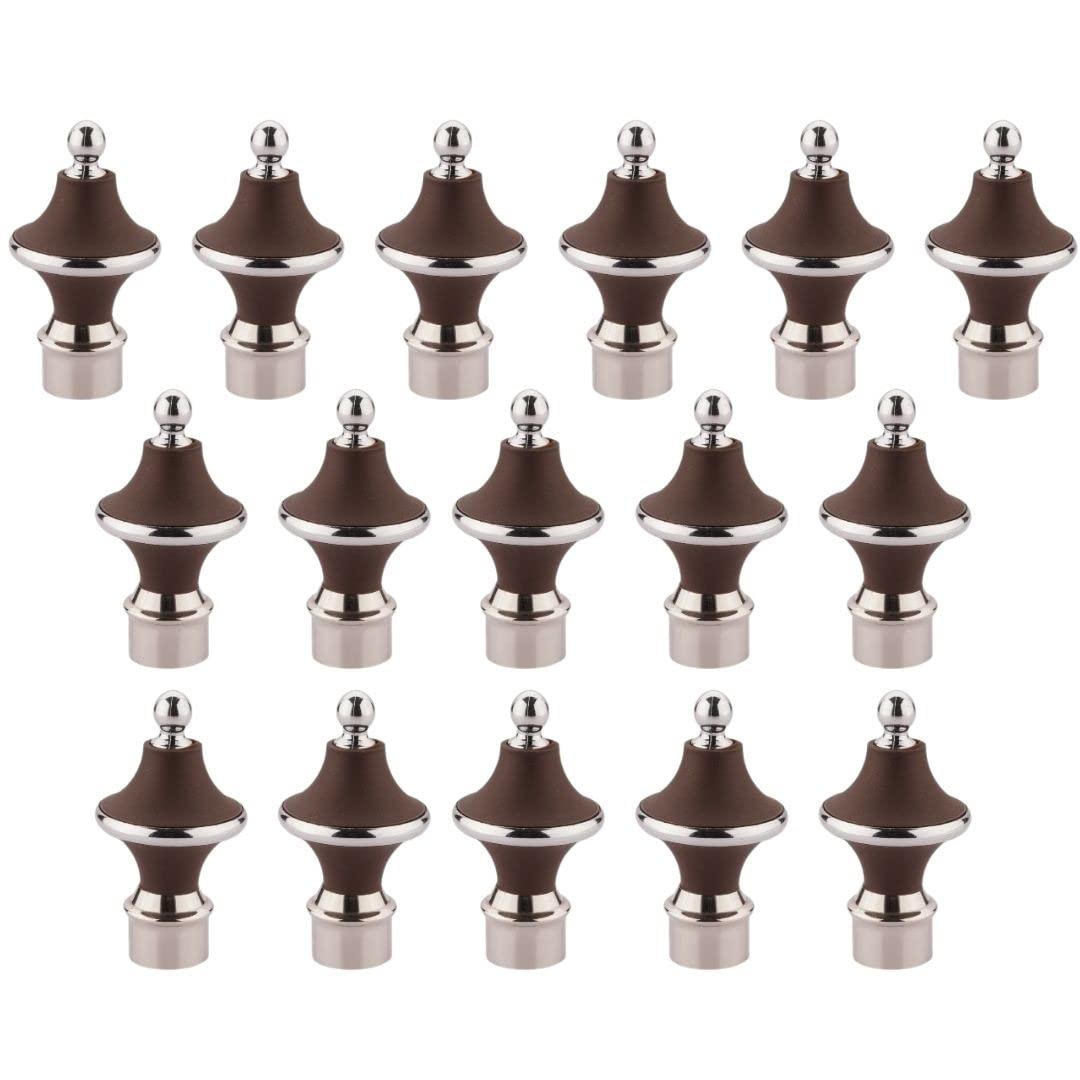 ZYREX® Durable Rust Resistant Stainless Steel Curtain Bracket Parda Holder Rod Pocket Finials Decorative Door and Window Rod Support Fittings (Pack of 16, Brown) (B0C2Z1RQJ7) Amazon Price History, Amazon Price Tracker