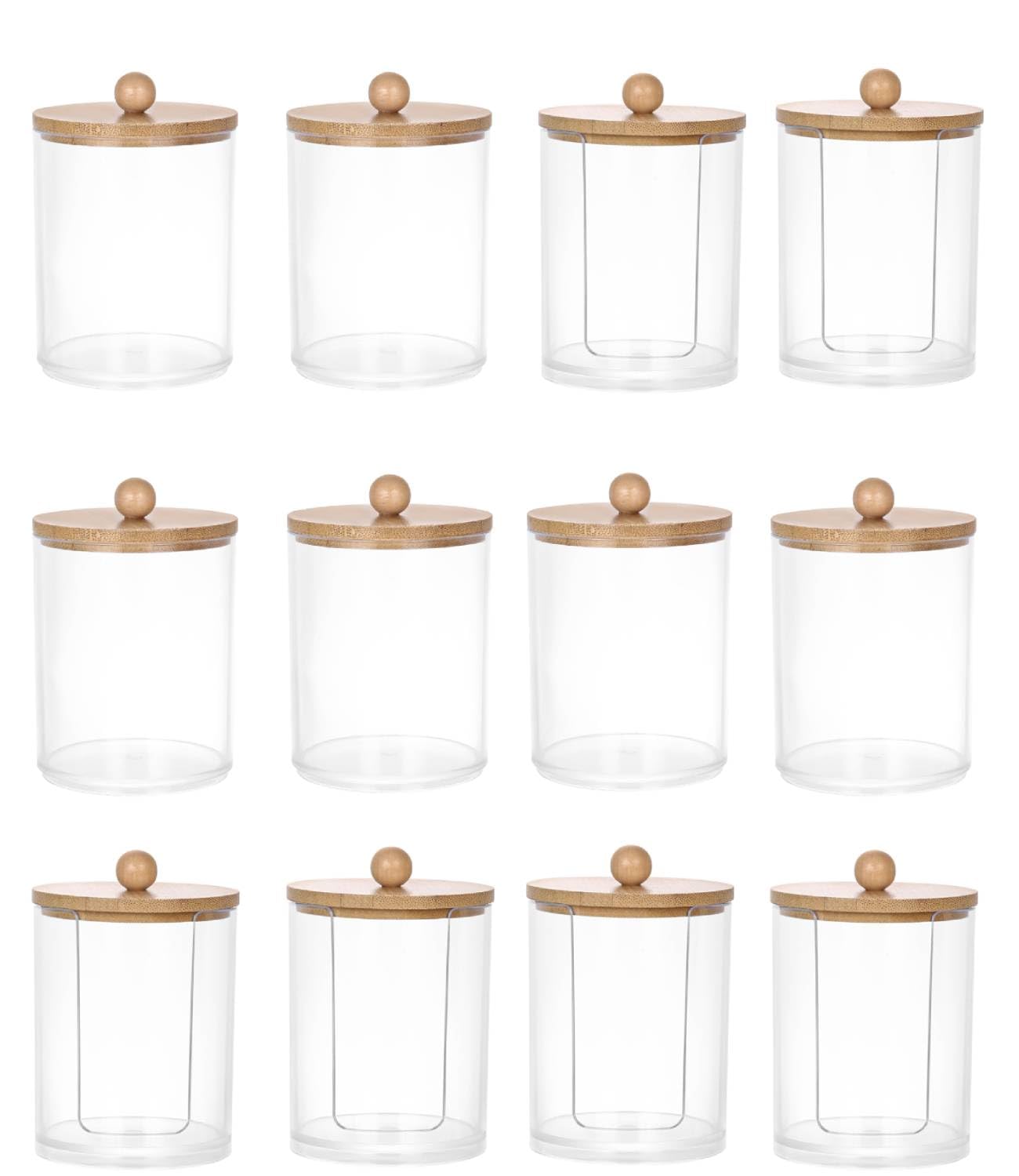 Cotons-tiges en acrylique boîte de rangement et organiseur cosmétiques bâtonnets coton