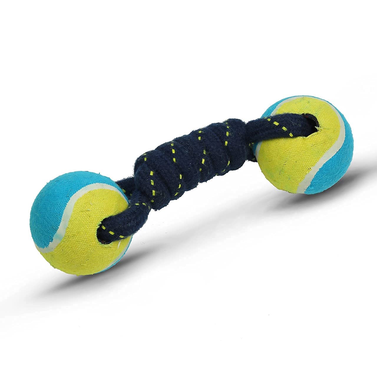 Gojira /Pets/Dogs/Cats Twin Tennis Ball Rope Dumbbell Interactive Toy/Teeth Cleaning/Playing Toy for Dogs/Kittens/Cats/Puppies (Color May Vary) (B09MHPQF7W) Amazon Price History, Amazon Price Tracker