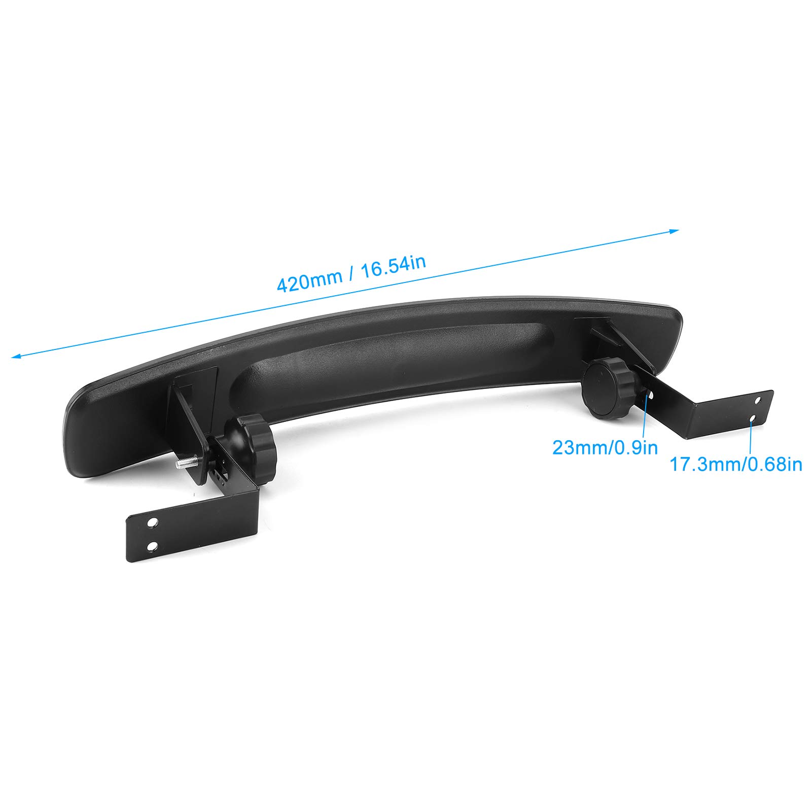 Miroir de recul central convee 180° grand angle panoramique, boîtier ABS anti-choc, réglable, 16,5 3,2 po – sécurité optimale pour conducteurs débutants et familles