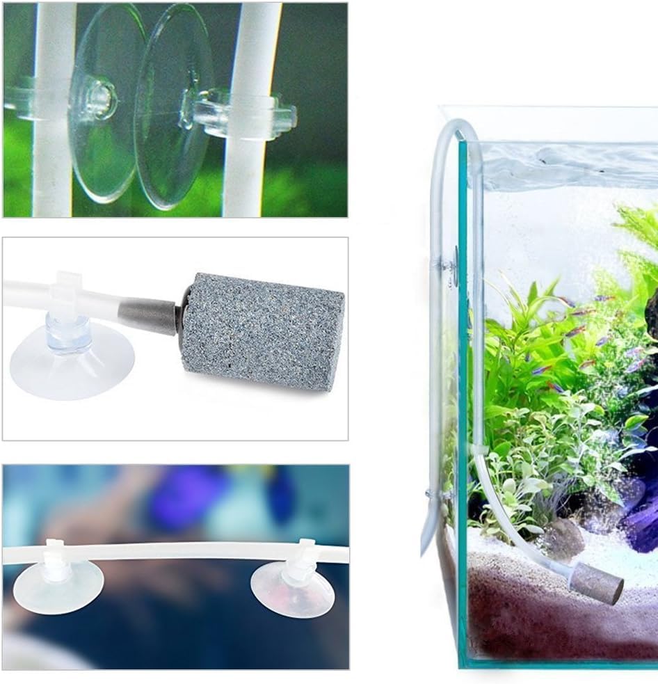 OPDUO 25 pcs Aquarium Fish Tank Suction Cup Sucker Holders for Air Line Tube Hose Pump,Suction Aquarium Suction Cups Airline Suction Cup for Fish Tank Tubing Clear Holders Clips Clamps - Image 3