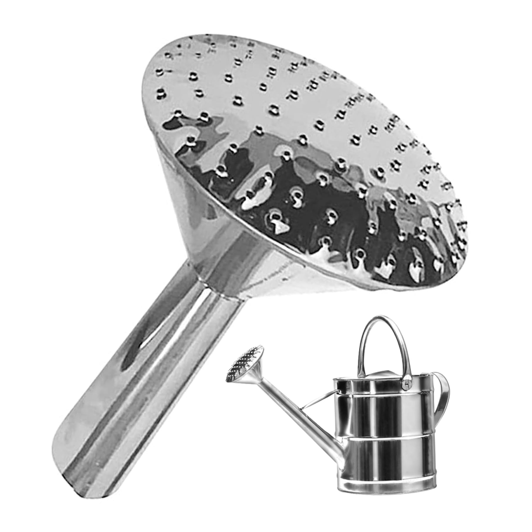 Peosaard Garden Watering Can Rose Head,Water Sprinkler Sprayer,Stainless Steel Rust-Resistant Universal Watering Can Nozzle Replacement
