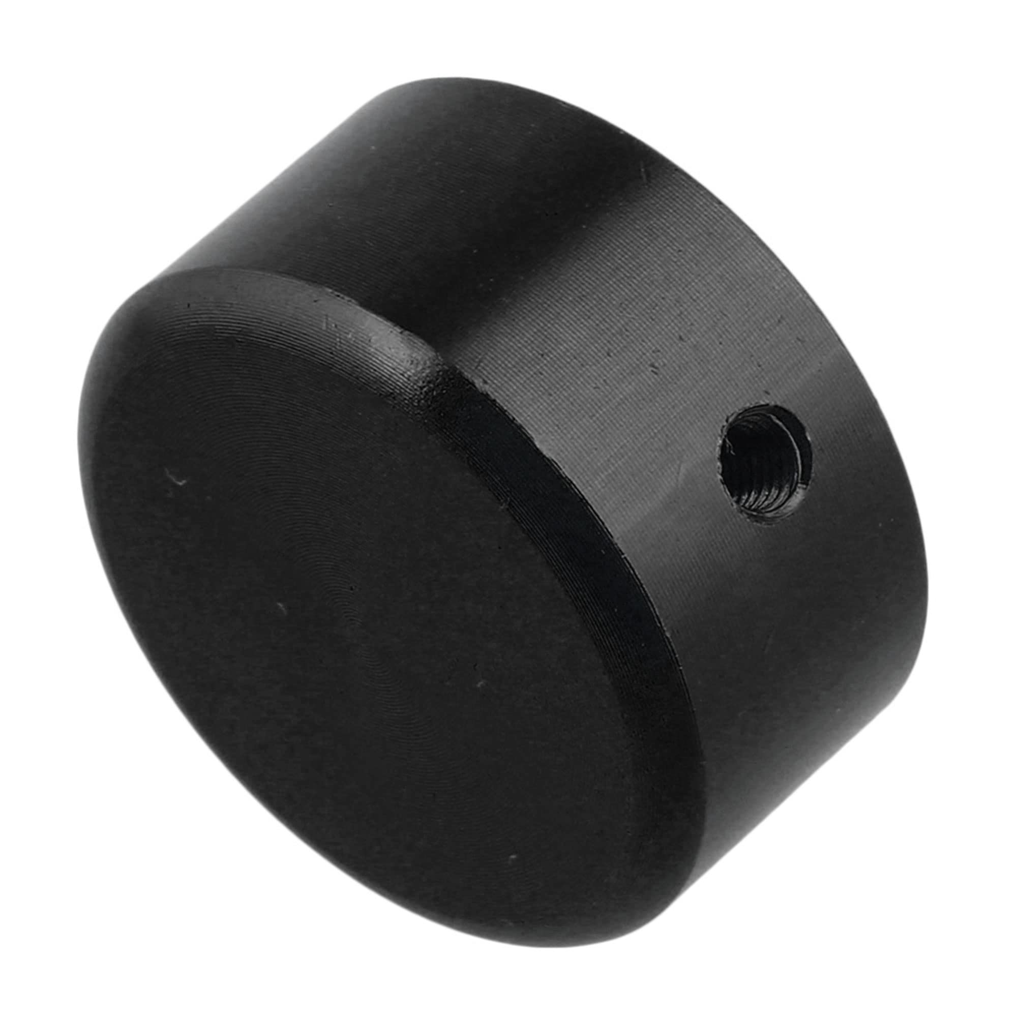 Yibuy 50 tappi di ricambio per effetti chitarra elettrica, in alluminio, colore nero