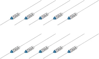 MECCANIXITY 10 Pcs Metal Temperature Thermal Fuse RY192 192 °C 377.6 °F 15A 250V Cutoff Thermal Fuse for Motor Transformer Electric Industrial Home Appliance