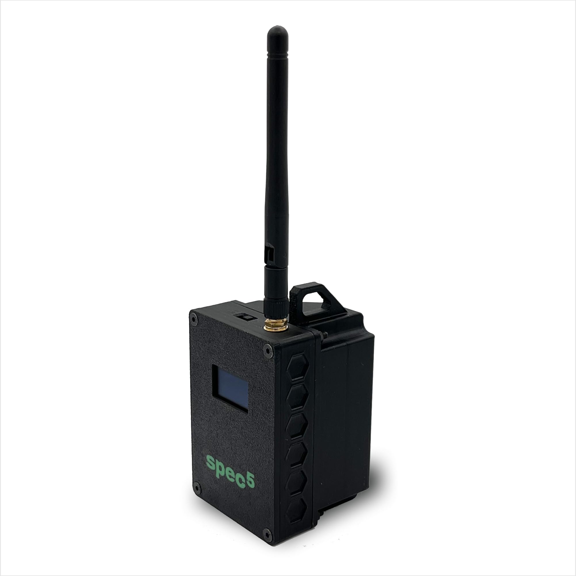 spec5 Black S5 Beacon Solar Charging LoRa Off-Grid Mesh Communicator with Meshtastic - Fully Flashed Hiking Gear from