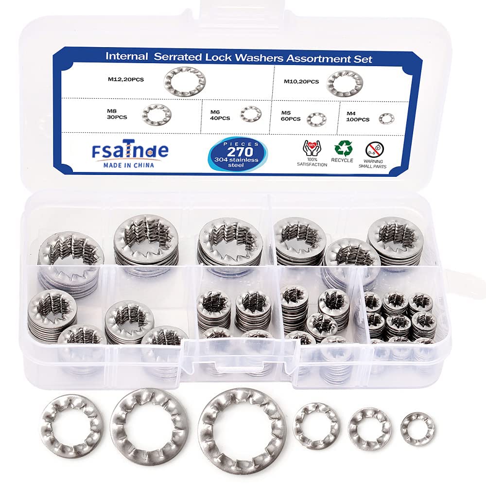 External Tooth Washers 304 Stainless Steel External Tooth Lock Washers ...