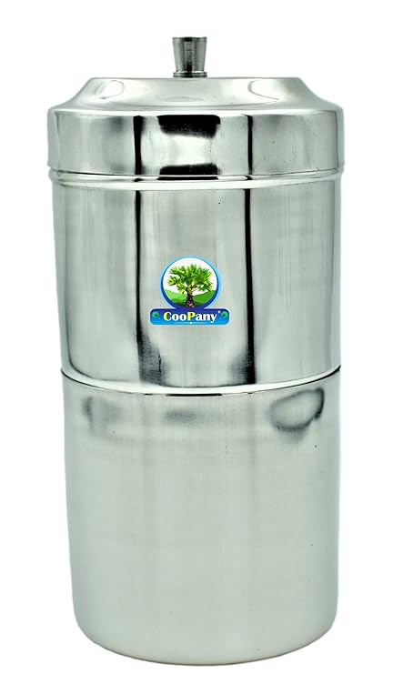 CooPany Filter Coffee Maker, South Indian Filter Coffee Maker Small Size 400 ML