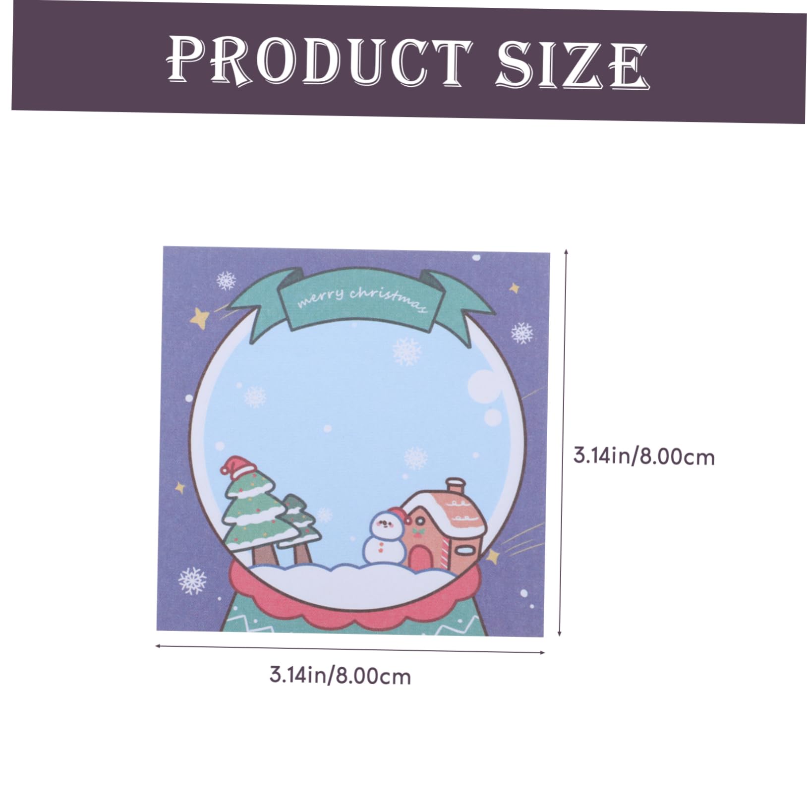 SHINEOFI 5 Juegos Notas Adhesivas Navideñas Notas Postales De Navidad Etiqueta Engomada De La Nota De Navidad Sticker Paper Decoração Notas Del Mensaje Almohadilla Adhesiva 12 Uds * 5