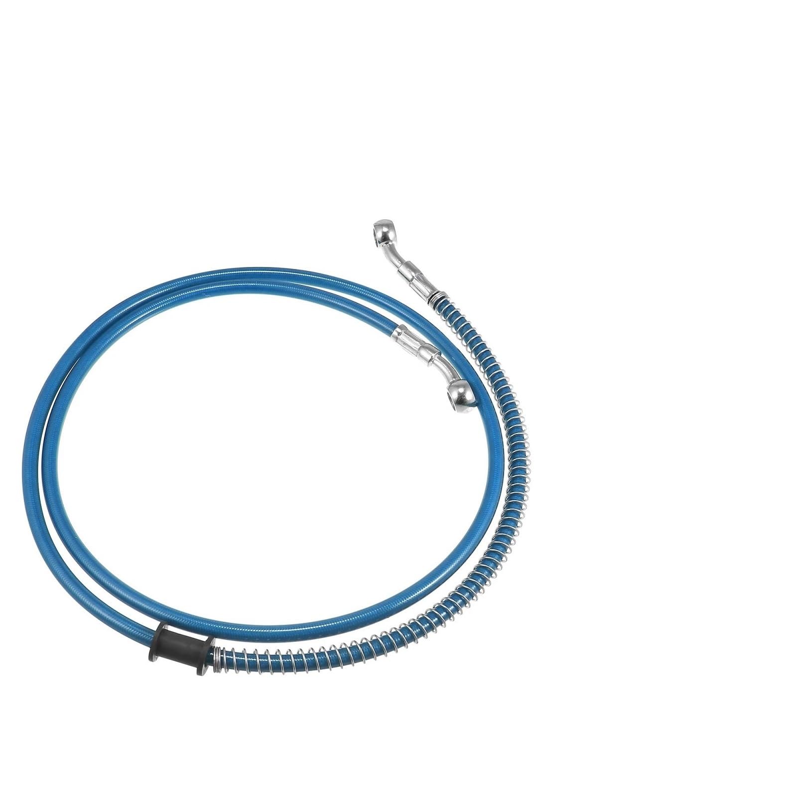 Ksxzw Blue Motorbike Part Motorbike Accessories Universal Motorcycle Hydraulic Brake Line Oil Hose Pipe 1.4M 28°
