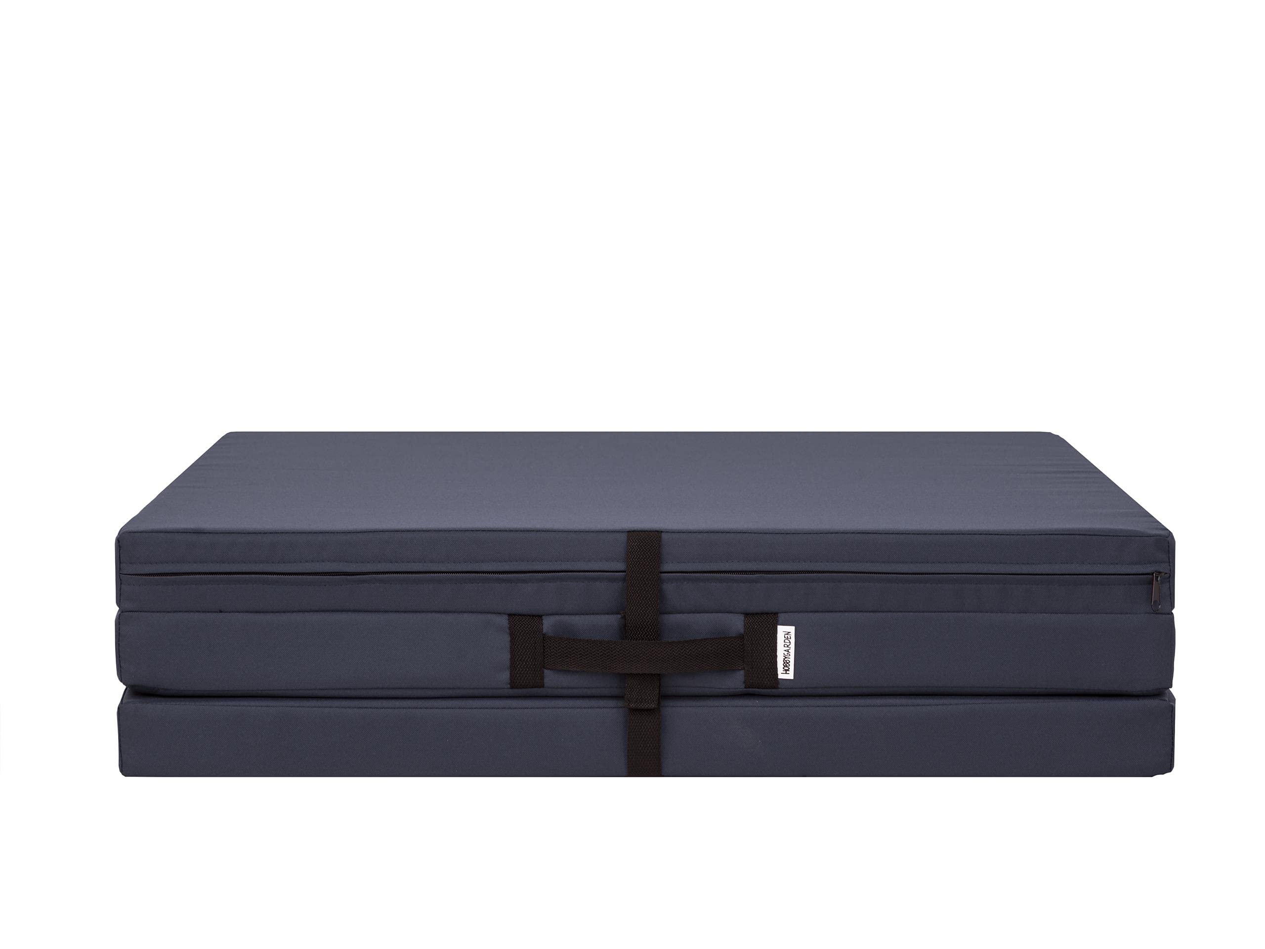 Matelas d'entraînement, Matelas de Couchage, Matelas d'invités, Matelas de Camping, Matelas de Chambre, Matelas de Plage, Matelas Pliant, 195 x 80 cm, Bleu Marine