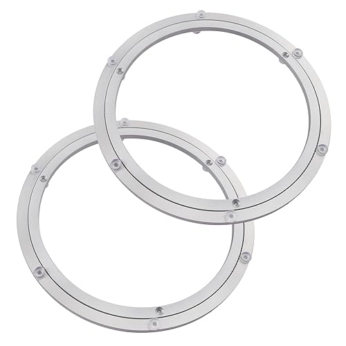 2 Pack 12 Inch Aluminium Alloy Turntable Bearing, Heavy Duty
