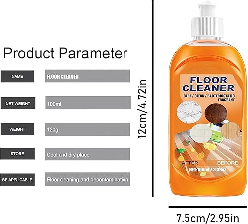 Miniatura 7 de Potente limpiador de suelos de descontaminación  Nuevos limpiadores de suelos para baldosas de cerámica y pisos de madera, limpiador de manchas y