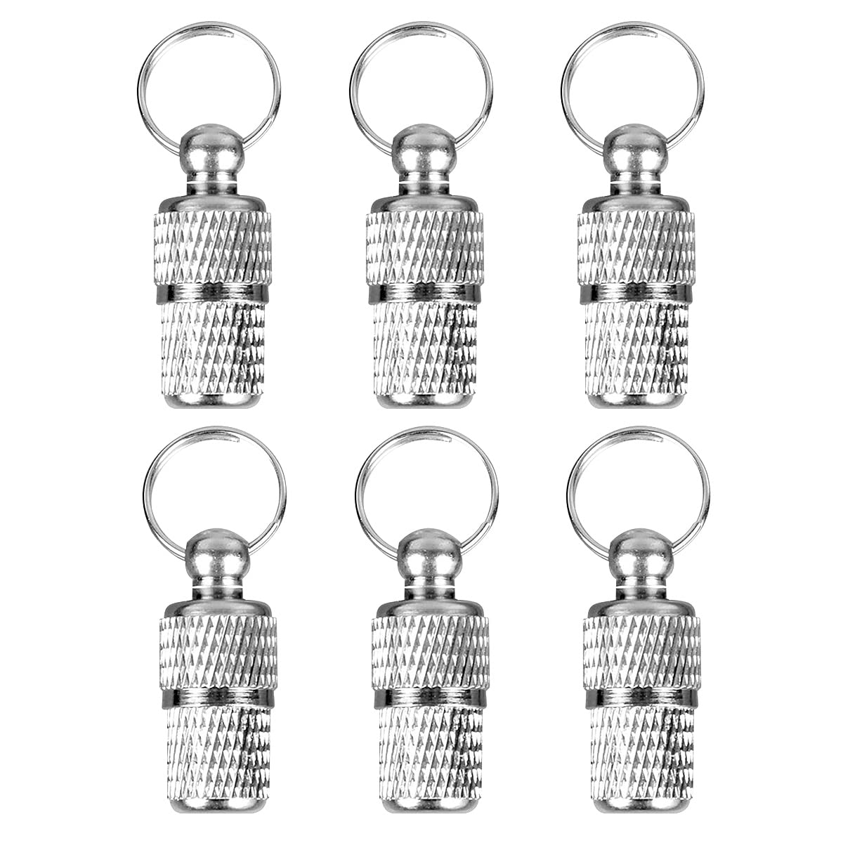 Jagowa Pet ID Tag, 6Pcs Stainless Steel Mini Collar Tags with Address Label Brass Material, Anti-Lost Device & Decorative Accessory for Dogs & Cats