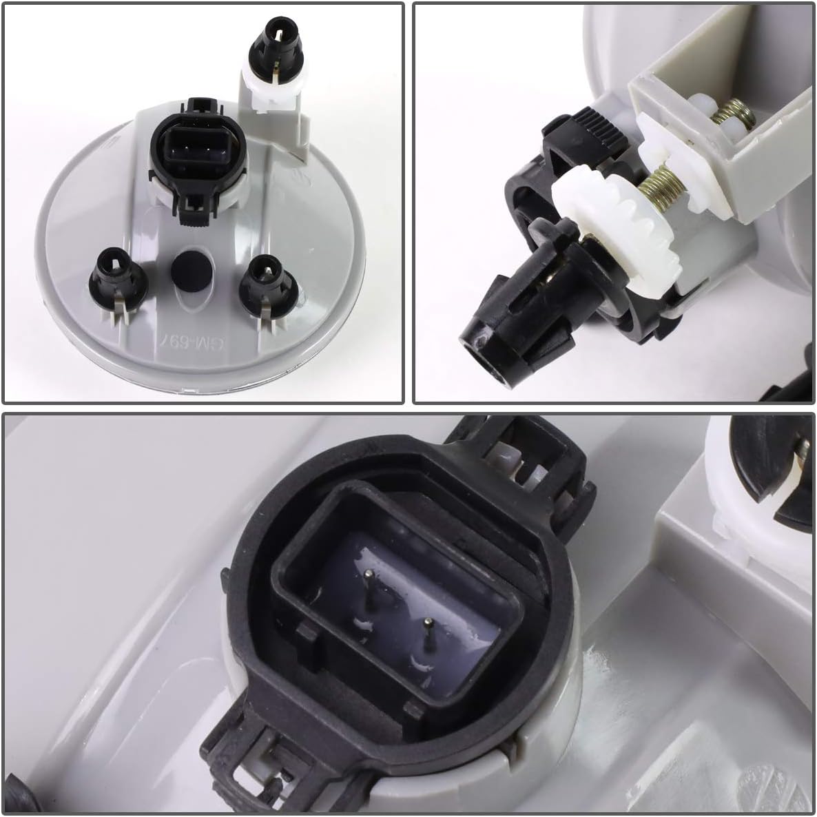 DNA MOTORING FL-ZTL-805-CH Fog Light With Switch [Compatible with 07-13 Avalanche / 15-19 Silverado / 07-12 Acadia]