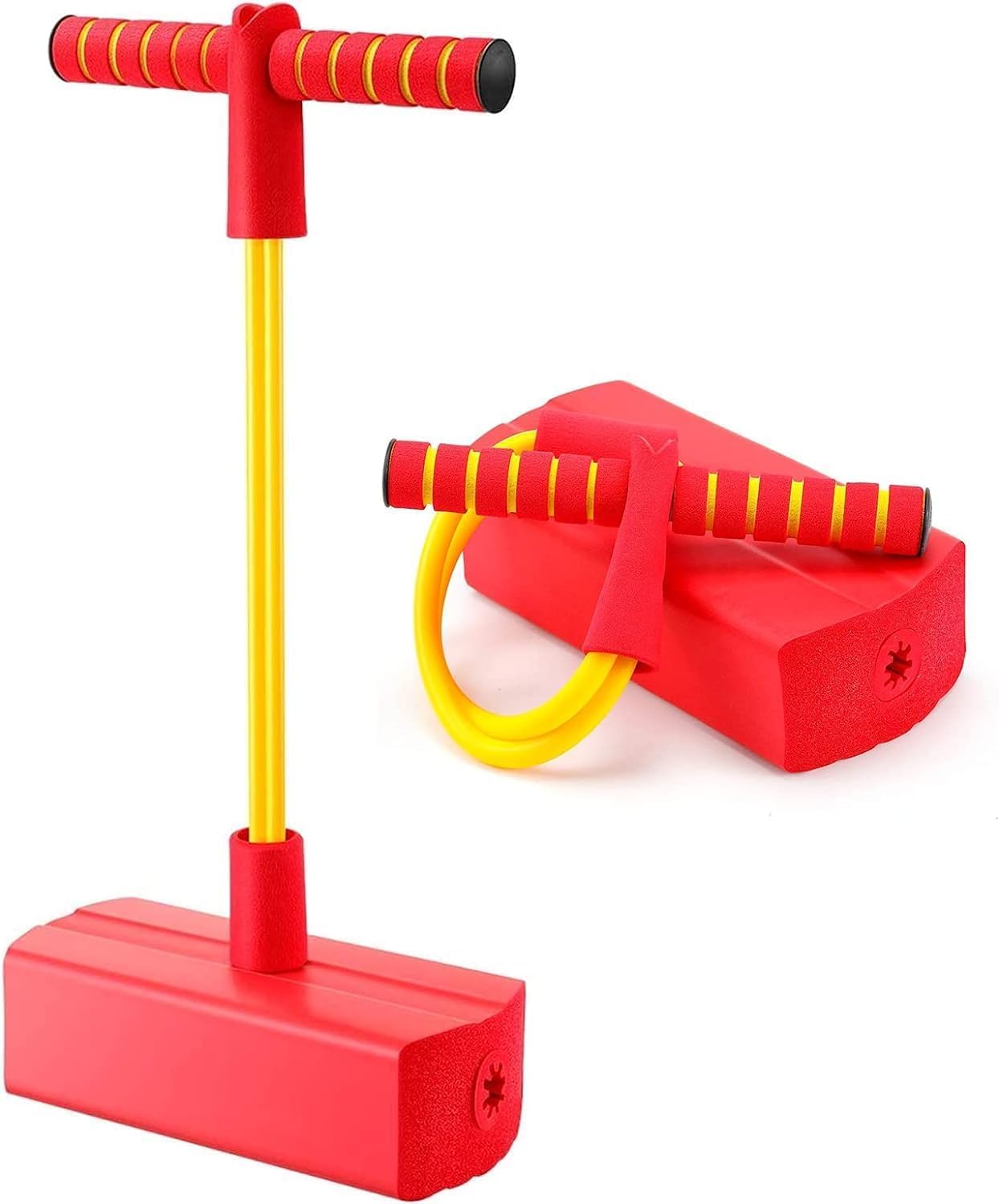 Rahasya Enterprise Pogo Stick | High Elastic Rubber Kids Jumper Toys Up to Innovative Bouncing Toys for Kids Training | Improved Children's Balance | Bouncing Fun Multicolor ( Pack of 1)