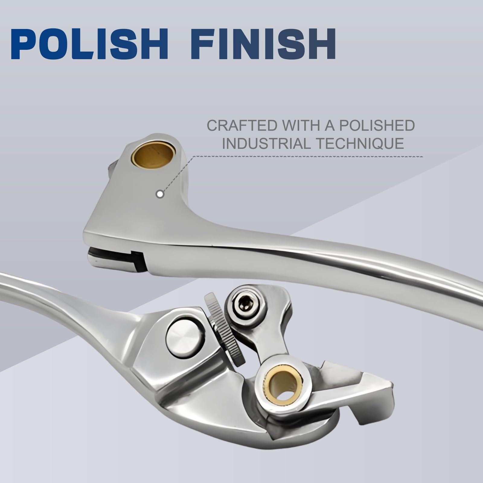 SYUU S Leve di frizione freno in lega di alluminio premium Compatibili con Honda CBR 600 F1/F2/F3/F4/F4i 87-07 CBR 900 RR 93-99 CB 900 919 Hornet 02-06 CB 600 Hornet 98-06 per Motociclette Polished