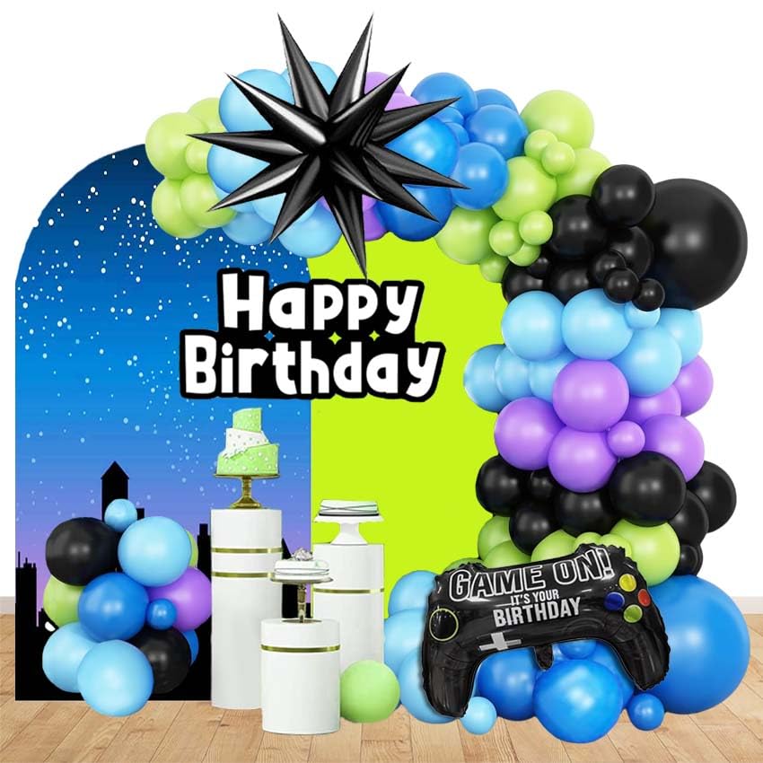 Globos de Videojuegos para Cumpleaños Decoraciones de Guirnaldas