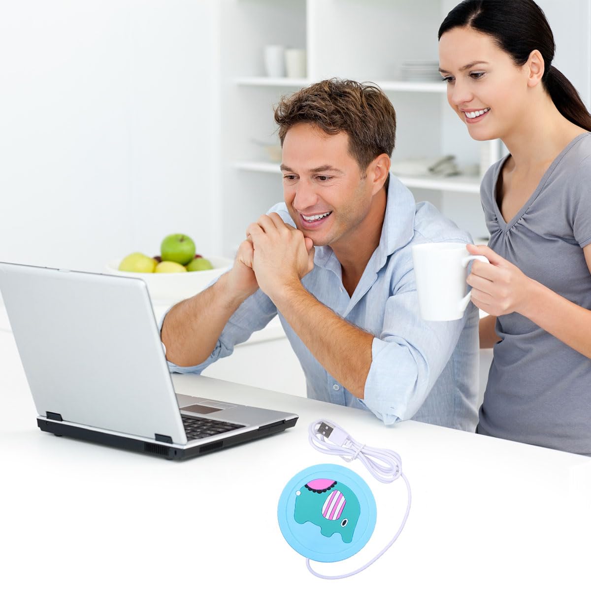 Scalda Tazza USB Scaldatazze USB Scaldatazze da Caffè Sottobicchiere Riscaldante Elettrico Scaldatazze Elettrico Scaldabevande Sottobicchiere Elettrico per Caffè Cacao e Bevande Calde Blu