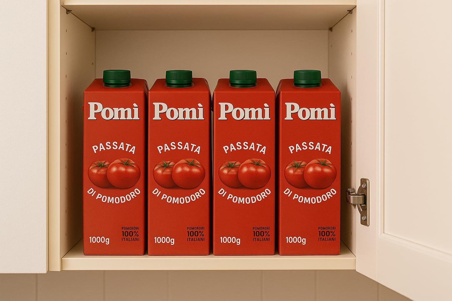 "Pomi Passata di Pomodoro – Confezione da 8 Brik da 750ML – 100% Pomodoro Italiano, Gusto Autentico e Naturale per Ricette di Qualità"