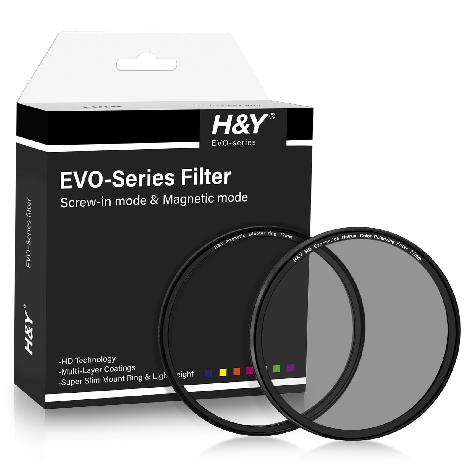 Amazon | H&Y PLフィルター 77mm HD EVO ナチュラルCPL 