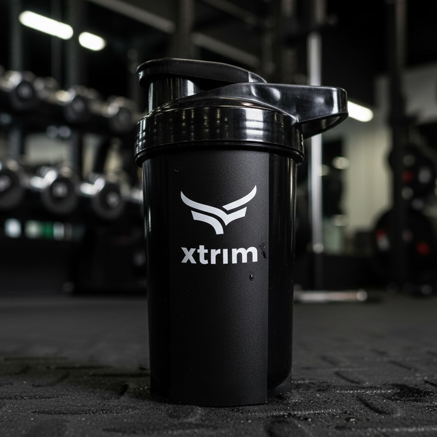 XTRIM Micro Protein Shaker Bottle 500ml for Men & Women, Compact, Leakproof, BPA-Free Gym Shaker with Wire Mixer, Ideal for Protein Shakes, Pre-Workout Smoothies, Smooth Mixing for Pre & Post Workout