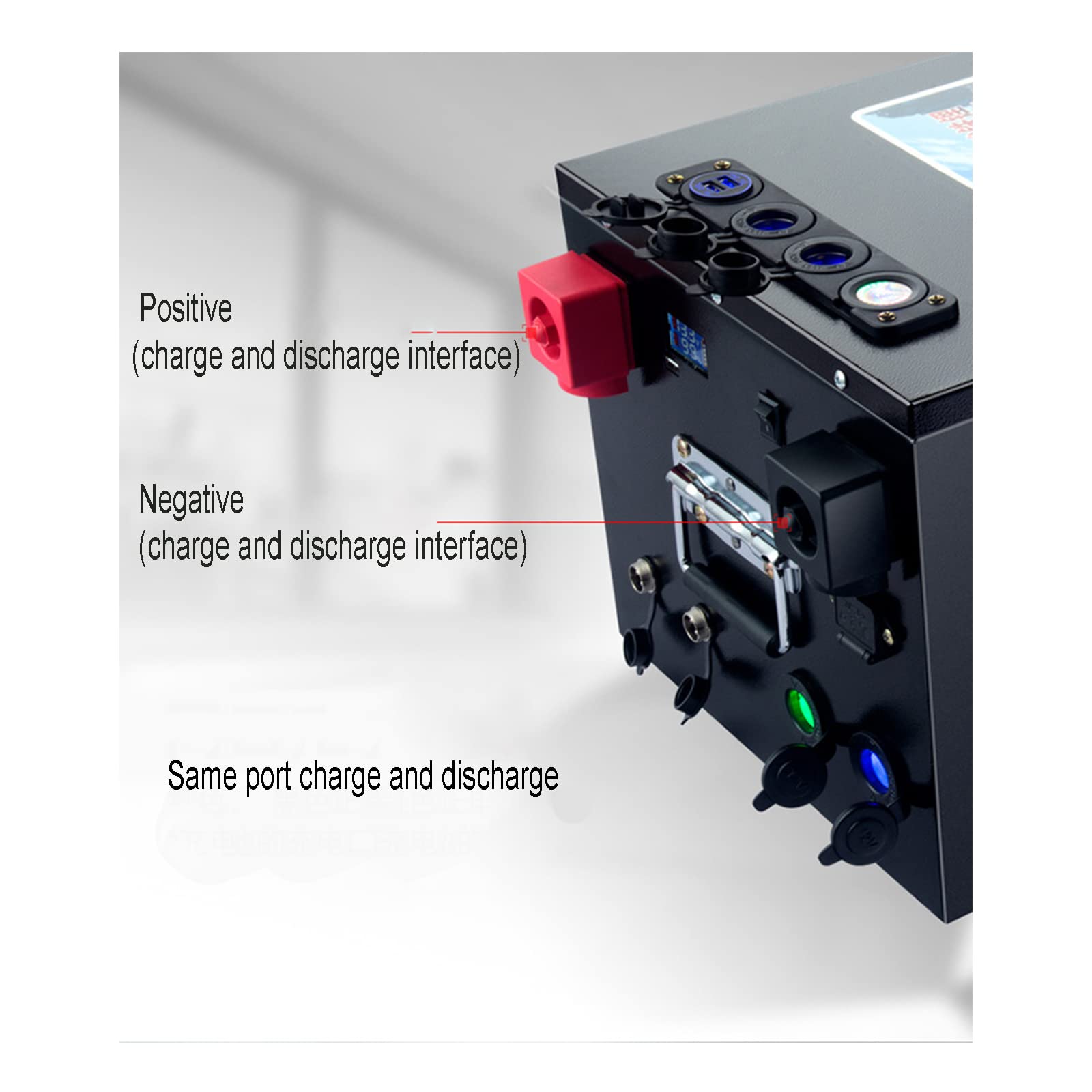 80 Ah 100 Ah 150 Ah 200 Ah akumulator litowo-żelazowo-fosforanowy 48 V RV LiFePO4 3000 cykl akumulator litowo-jonowy wbudowany akumulator BMS, idealny do kamperów, 48 V 200ah