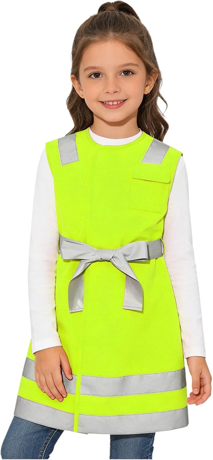 Boys Safety Vest for Outdoor Vacation Sports High Visibility Top Garment Teen Running Gear