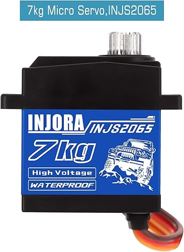 Miniatura 4 de INJORA 15.4 lbs Servo INJS2065 con soporte y servo cuerno para TRX4M TRX4MT 118 RC Crawler piezas de actualización, alto par impermeable