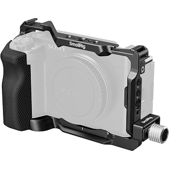 SMALLRIG ZV-E1 Cage Kit K fig-Set mit Silikongriff und Kabelklemme f r HDMI komplettes Kamera-K fig-Set f r Sony ZV-E1 integrierte Schnellwechselplatte f r Arca Kaltschuhhalterungen   4257B