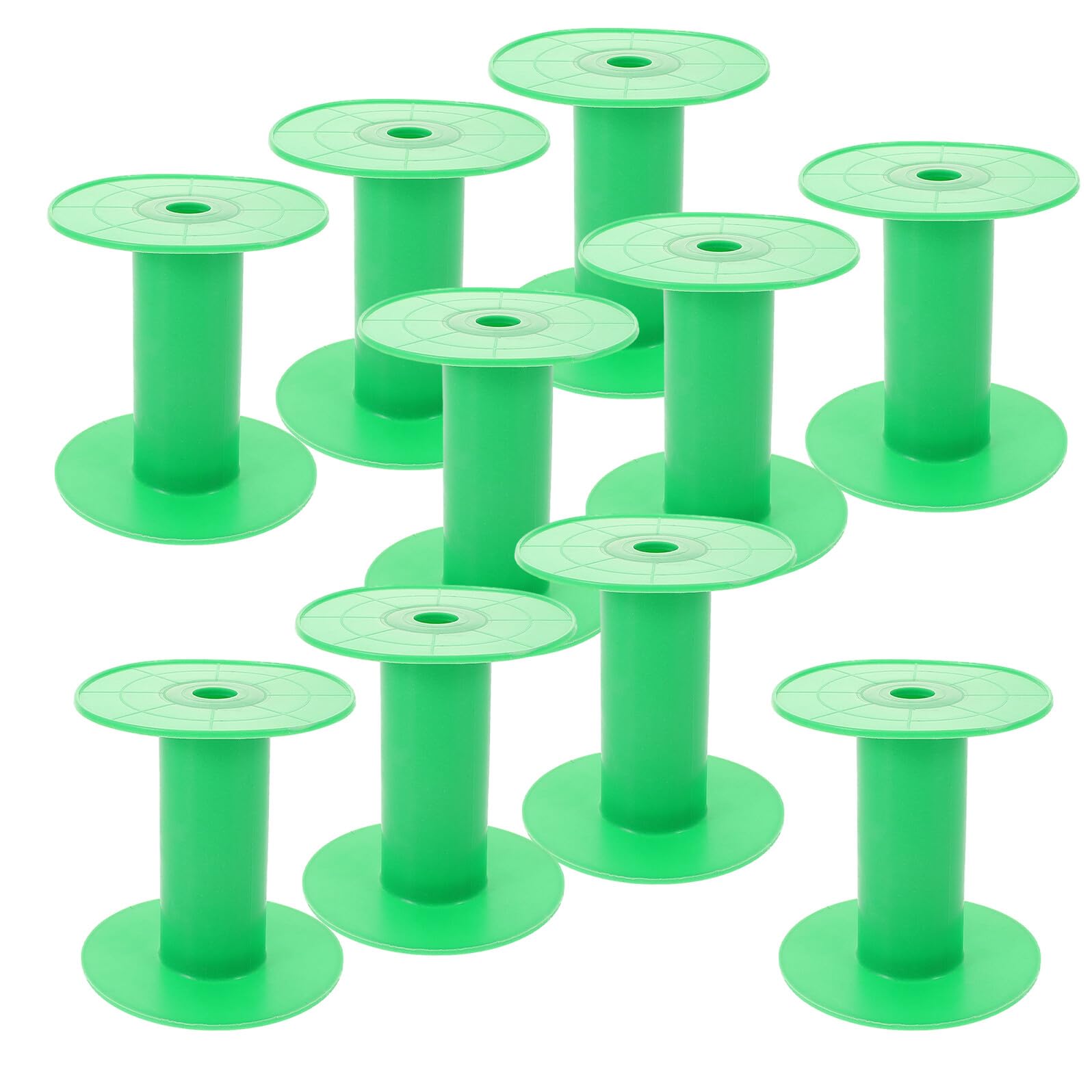 20 Pièces Bobines de Fil Plastique Vertes pour Couture Spools Pratiques pour Bobines de Machine à Coudre Organisateur de Rangement pour Rubans Anti-enchevêtrement Accessoires de
