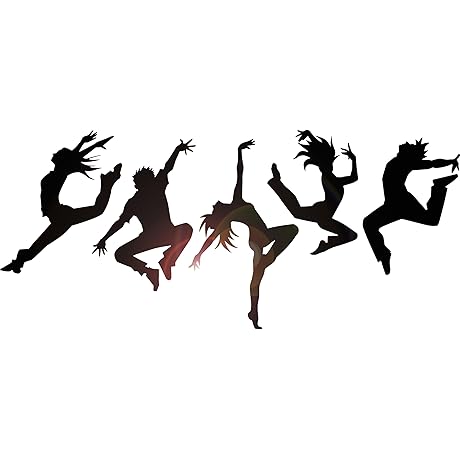Vinyl Wall Decal Dance Studio Silhouette Dancing People Stickers Mural Large Decor (ig4988)