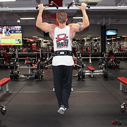 The x Bands Weighted Dip Belt - Weight Lifting Belt for Women - Weight Lifting Belts for Men - Weight Belt with Chain- Chain Belts for Women - Weightlifting Belt Men - Chain Belt Camo M - Thumbnail 2