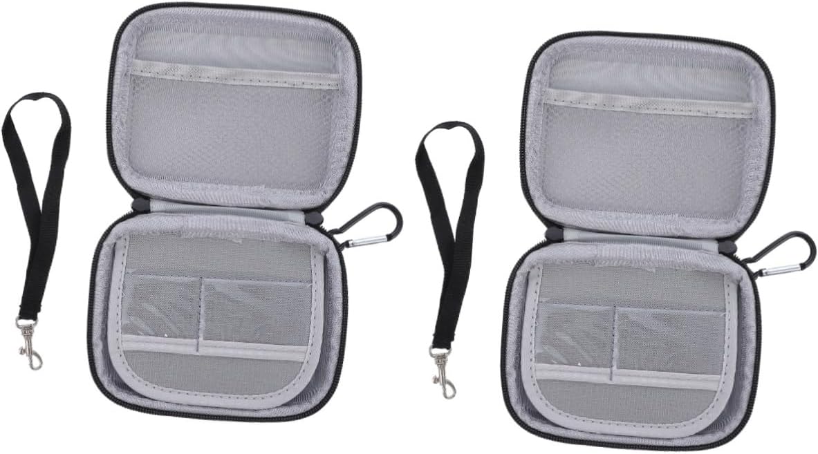 NUOBESTY 2pcs Power Bank Storage Bag Earphone Organizer for Travel Lightweight Mobile Charging Case for Outdoor Use and Practical Electronics Storage