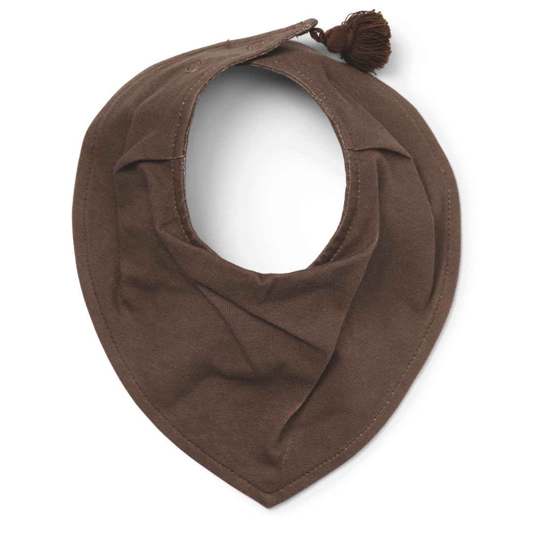 Elodie Details Sabberlätzchen Baby Lätzchen, Halstuch Dreieckstuch 100% Baumwolle OEKO-TEX, Wasserabweisend Verstellbar Weich Schnelltrocknend, Neugeboren Mädchen Jungen Unisex – Chocolate