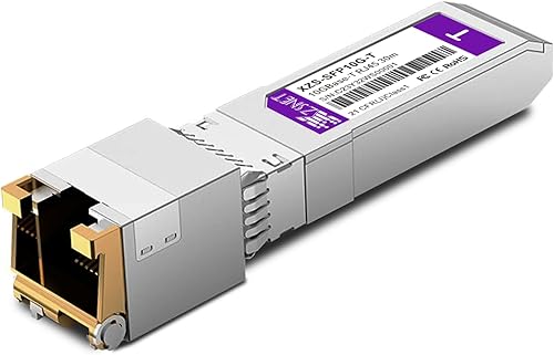 XZSNET Transceptor SFP+ 10GBASE-T, SFP+ a RJ45, módulo SFP+ de cobre 10G a Ethernet compatible con Cisco SFP-10G-T-S, Ubiquiti UniFi UF-RJ45-10G,