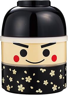 Tatsumiya Kokeshi Bento Large Kokeshi 2-Tier Bento Ichiro Size: Approx. Ï†4.5 inches (11.5 cm) H16 52075