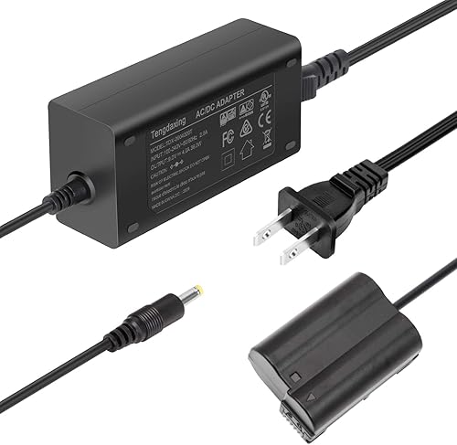 Tengdaxing Kit adaptador de corriente EN-EL15 EH-5 EP-5B para Nikon D500, D600, D610, D750, D780, D800, D800E, D810, D810A, D7000, D7100, D7200, Z5, disponible en Yaxa Venezuela
