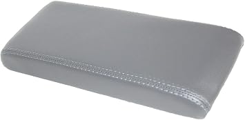 Fits 1986-1992 Toyota Supra MK3 Synthetic Gray Leather Center Console Lid Cover Skin Only