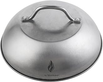 Cheese Melting Dome,9 inch Stainless Steel Round Smashed Burger Basting Cover,Grill Lid,Cooking Dome for Flat Top Griddle Accessories