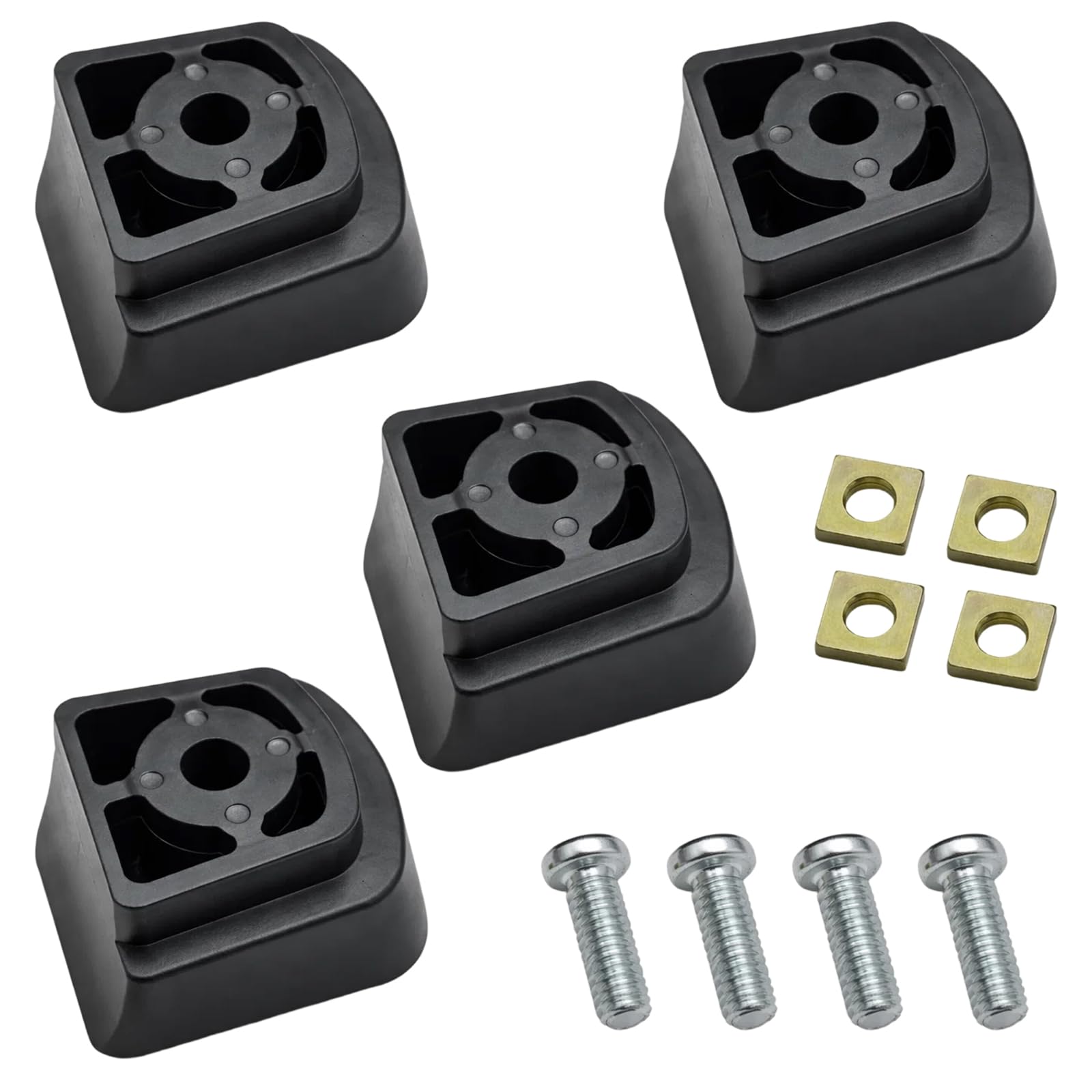 4er Pack Bremsklotz Inliner – Universal Bremse für Inline Skates, rutschfeste Bremsstopper für hintere Montage