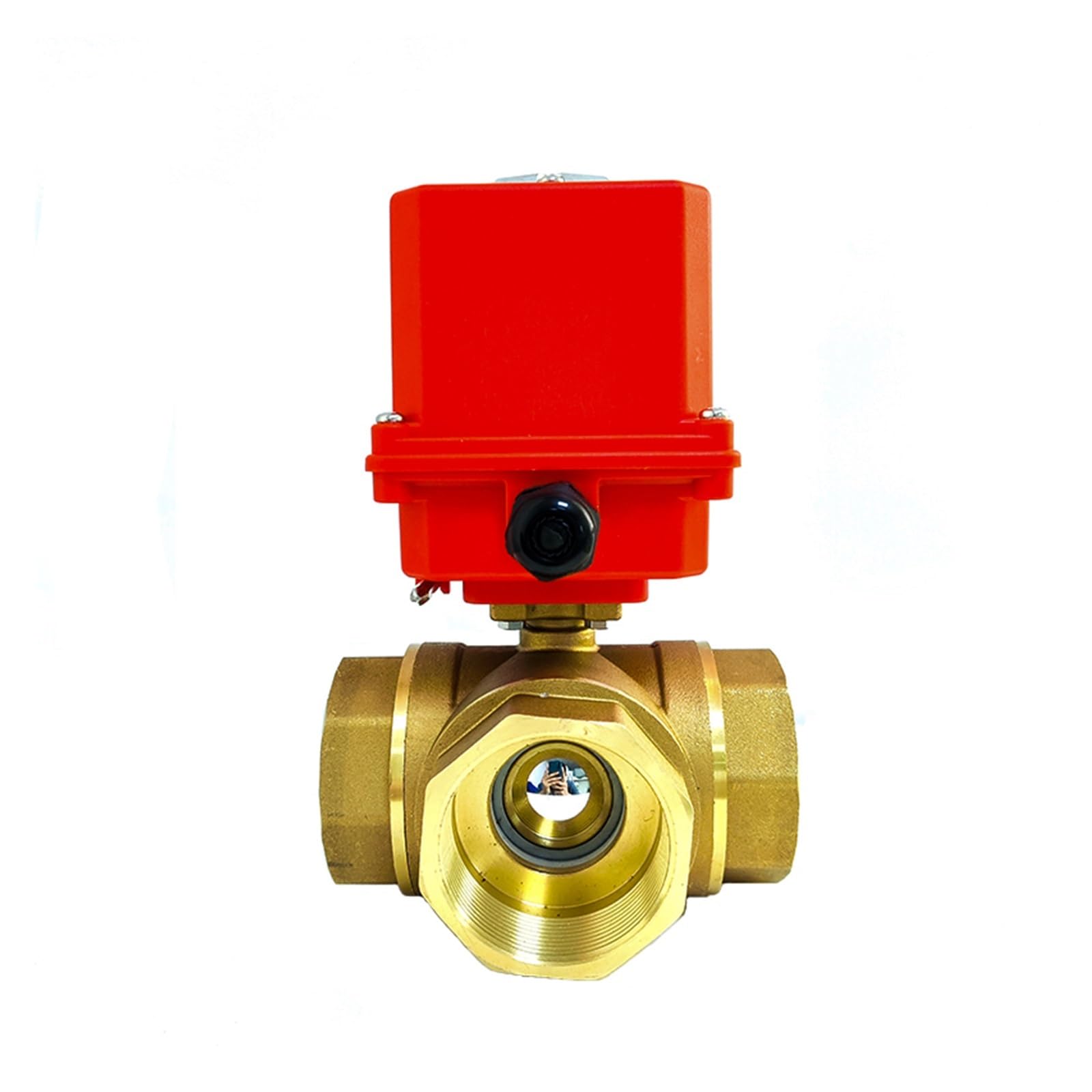 VSPPJYFG 2 inch 3 Way Motorized Ball Valve Electric Ball Valve Brass DN50 Ball Valve Three Line Two Point Control(24vdc)