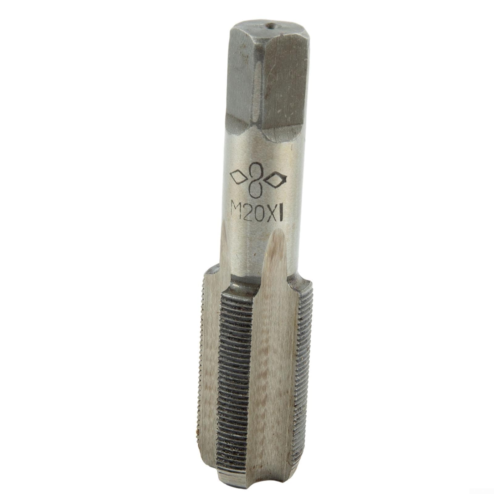 Zestaw gwintowników i narzynek, gwintowniki i narzynki do gwintów okrągłych, stal szybkotnąca M20x1 mm, gwint stożkowy i narzynka M20x1 mm, gwint metryczny prawy