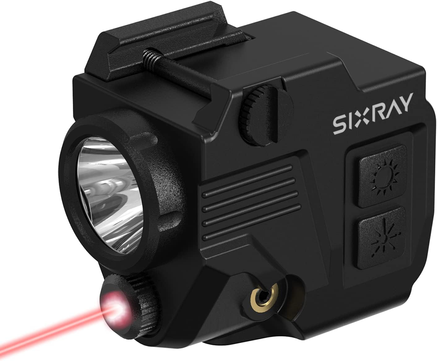 NOT TESTED Pistol Light Laser Sight Gun Light 420 Lumens LED Picatinny Weaver Rail with Magnetic Charging Quick Release Strobe Function Laser Light Combo for Airsoft Handguns Pistol Rifle Red