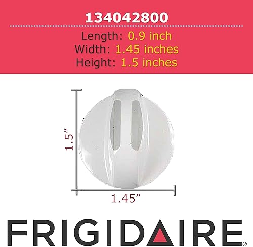 Miniatura 3 de Frigidaire 134042800 Pomo de control original OEM para secadoras