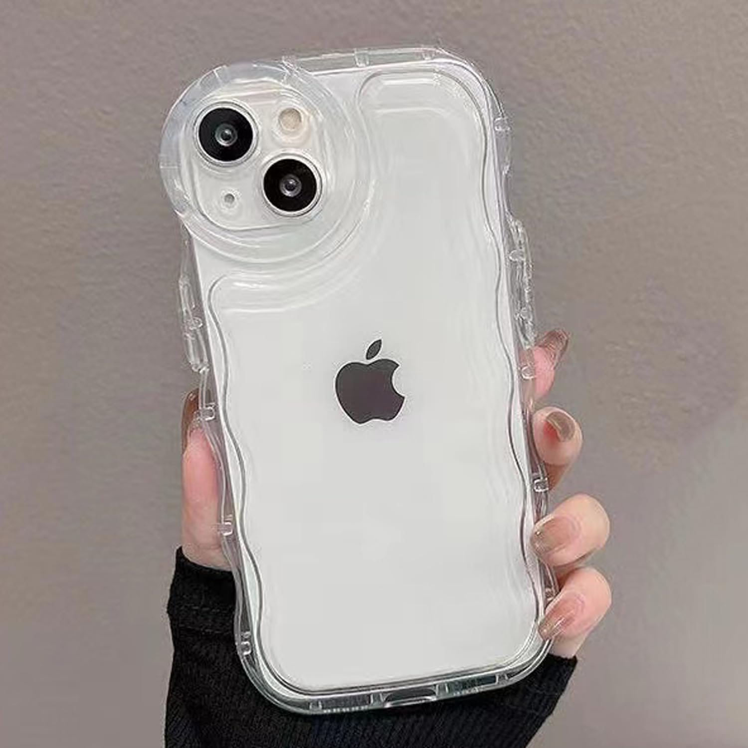 Amazon.co.jp: QLTYPRI iPhone 11 Pro Max 用 ケース クリア ウェーブ 