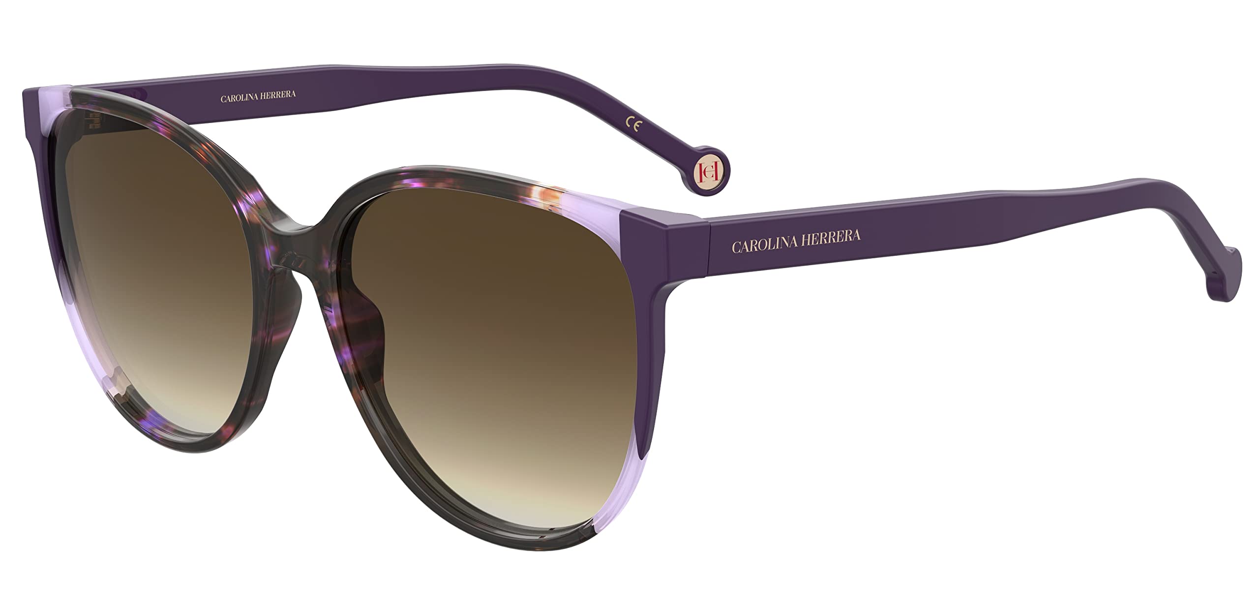 Carolina Herrera Unisex Havana Violet Ch 0063/S Sunglasses, Size 58
