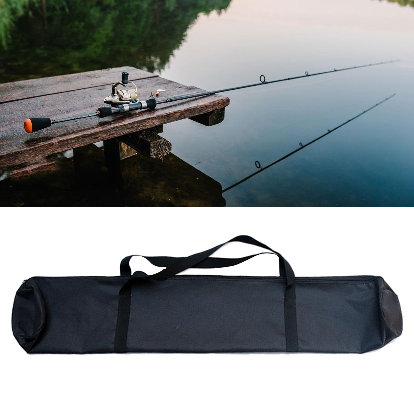 WWHJR Borsa multifunzionale per canna da pesca 3 dimensioni pieghevole portatile borsa grande ombrello da pesca borsa accessorio da pesca borsa per canna da pesca in tela