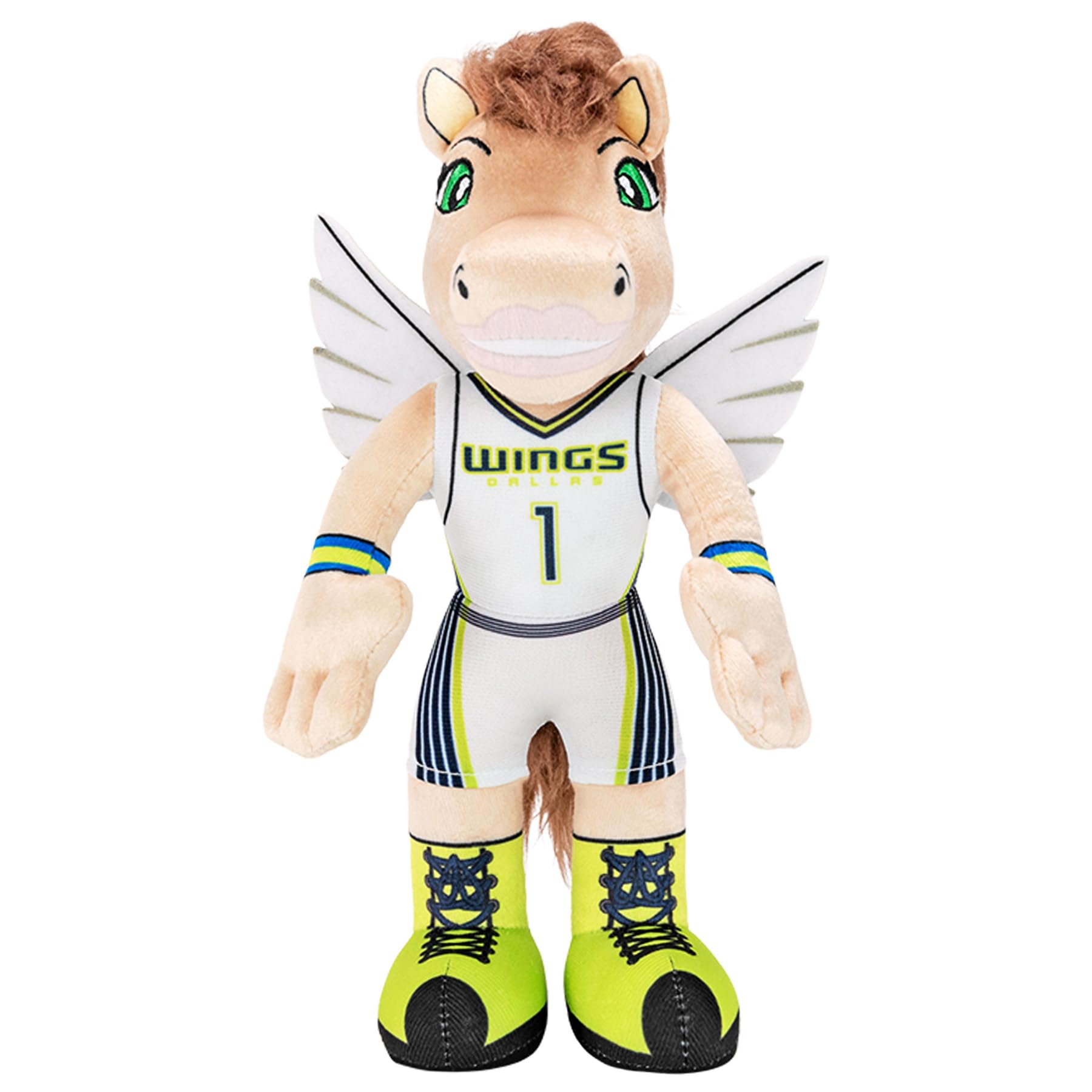 Bleacher Creatures Dallas Wings Lightning 10" WNBA Mascot Plush Figure (Heroine Jersey) - A Mascot for Play or Display